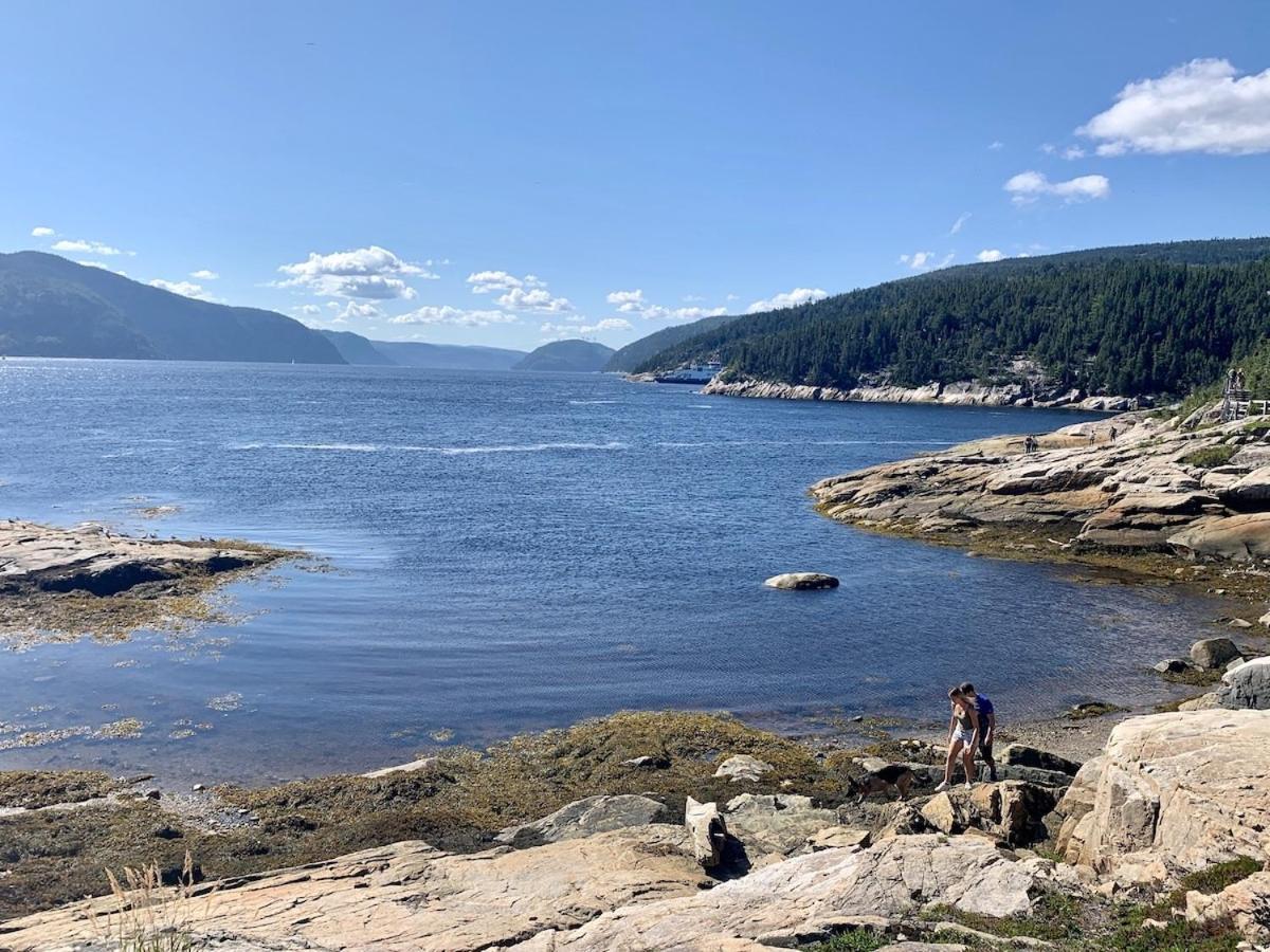 Motel De L'Anse A L'Eau Tadoussac Exteriör bild
